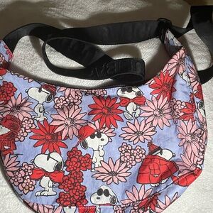 Snoopy Floral Print Baggu